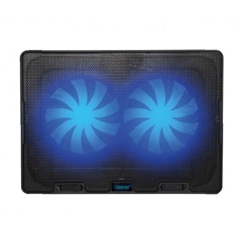 Cooler laptop SPACER SPNS-Gaming-2F, 17", Negru - Imagine 1
