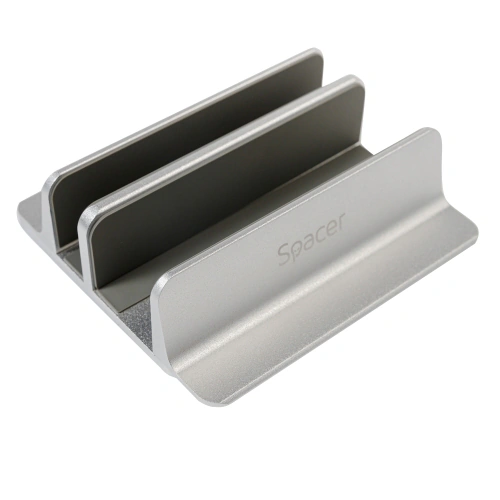 Stand vertical laptop SPACER SPS-Vertical, Silver - Imagine 2