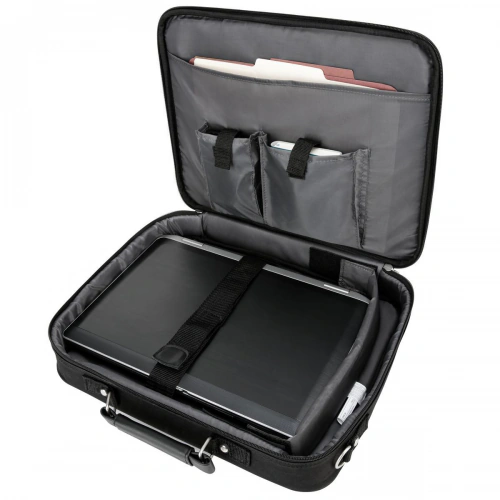 Geantă laptop TARGUS Notepac Clamshell CN01 15.6" Negru – Protecție elegantă și practică - Imagine 3