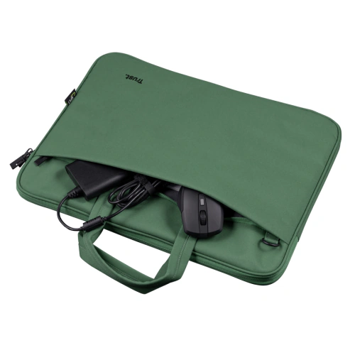 Geanta laptop TRUST Bologna Bag ECO TR-24450, 16", Verde - Imagine 4