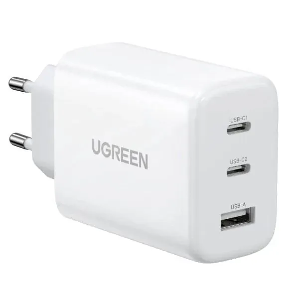 Încărcător rețea Ugreen CD275 65W White cu tehnologie GaN - Imagine 1