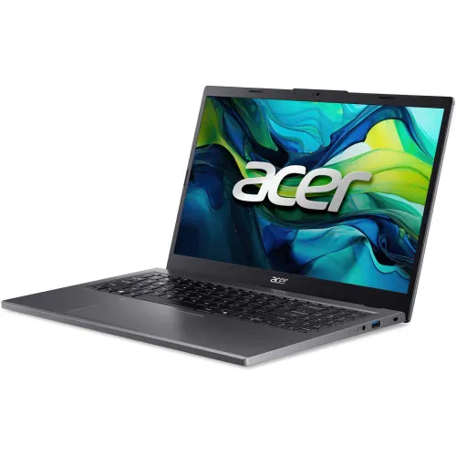 Laptop ACER Aspire 15 A15-61M-R088 NX.JDHEX.009, 15.6" Full HD, AMD® Ryzen™ 7 8840HS, 16GB RAM, SSD 512GB, AMD Radeon 760M, Fara sistem de operare, Steel Gray - Imagine 2