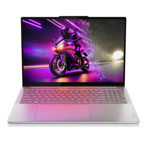 Laptop LENOVO Yoga Pro 9 16IAH10 83L0001LRM, 16" 2.8K, Intel® Core™ Ultra 7 255H, 32GB RAM, SSD 1TB, nVidia GeForce RTX 5070 8GB, Windows 11, Luna Grey - Imagine 1