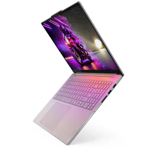 Laptop LENOVO Yoga Pro 9 16IAH10 83L0001LRM, 16" 2.8K, Intel® Core™ Ultra 7 255H, 32GB RAM, SSD 1TB, nVidia GeForce RTX 5070 8GB, Windows 11, Luna Grey - Imagine 6