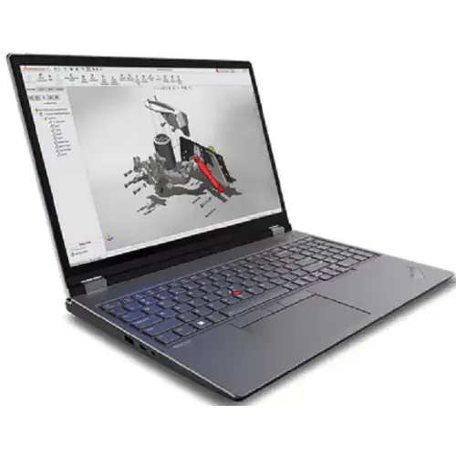 Laptop LENOVO ThinkPad P16 Gen2 21FA000ARI, 16" WQXGA 165Hz, Intel® Core™ i9-13980HX, 32GB RAM, SSD 1TB, nVidia RTX A2000 8GB GDDR6, Windows 11 Pro, Storm Grey - Imagine 2