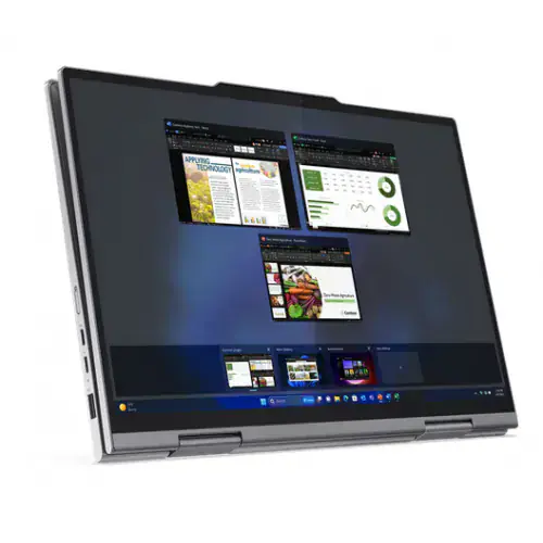 Laptop LENOVO ThinkPad X1 2-in-1 Gen 9 21KE003LRI, 14" 2.8K OLED 120Hz Touch, Intel® Core™ Ultra 7 155U, 32GB RAM, SSD 2TB, Intel Graphics, Windows 11 Pro, Gray - Imagine 3