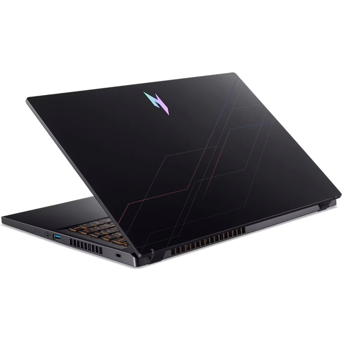 Laptop Acer Gaming 15.6inch Nitro V 15 ANV15-52 NH.QZ8EX.01E, FHD IPS 165Hz, Procesor Intel® Core™ 7 240H, 16GB DDR4, 1TB SSD, GeForce RTX 5060 8GB, Fara sistem de operare, Obsidian Black - Imagine 5