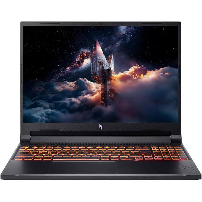 Laptop Acer Gaming 16inch Nitro V 16 AI ANV16-42 NH.U1KEX.001, WUXGA IPS 180Hz, AMD Ryzen™ 5 240, 16GB DDR5, 512GB SSD, GeForce RTX 3050 6GB, Fara sistem de operare, Black - Imagine 1