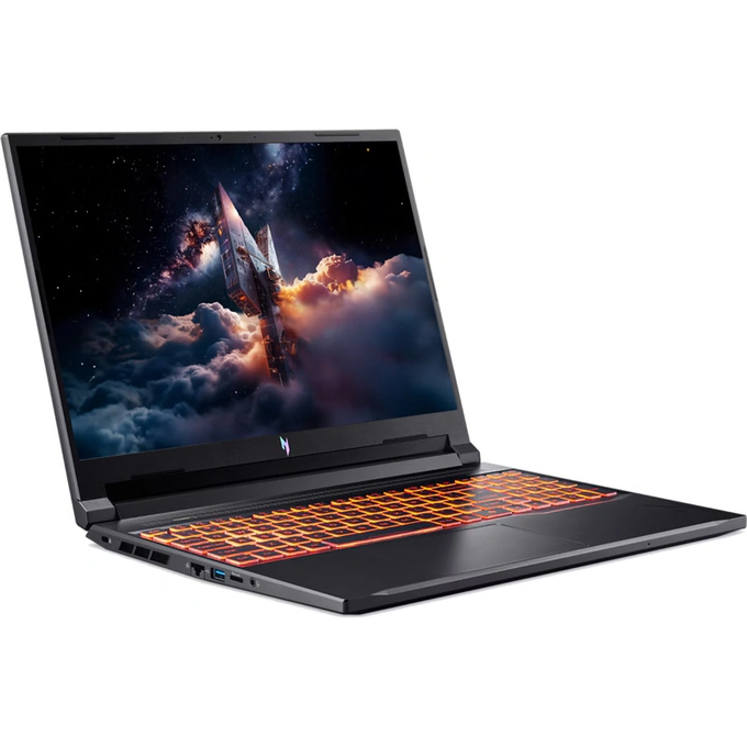 ACER Laptop Acer Gaming 16inch Nitro V 16 AI ANV16-42 NH.U1KEX.001, WUXGA IPS 180Hz, AMD Ryzen™ 5 240, 16GB DDR5, 512GB SSD, GeForce RTX 3050 6GB, Fara sistem de operare, Black - IT-Fashion.ro