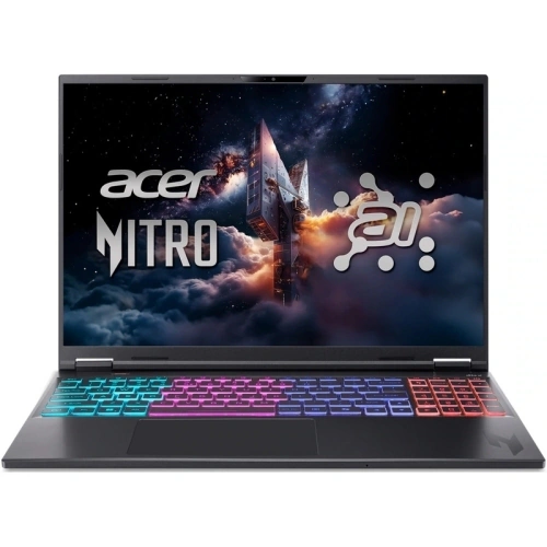 Laptop Acer Nitro 16S AI AN16S-61-R4UF NH.QXVEX.008, AMD Ryzen AI 9 365, 16 inch, RAM 32GB, SSD 1TB, nVidia GeForce RTX 5070 8GB, Fara sistem de operare, Obsidian Black - Imagine 1