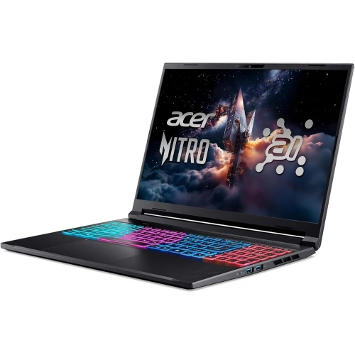 Laptop Acer Nitro V 16S AI ANV16S-41-R7QH NH.U03EX.002, AMD Ryzen 7 260, 16 inch, RAM 16GB, SSD 1TB, nVidia GeForce RTX 5060 8GB, Fara sistem de operare, Obsidian Black - Imagine 3