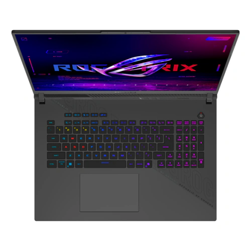 Laptop ASUS ROG Strix G18 (2025) G814FM-S8036, AMD Ryzen 9 9955HX, 18 inch, RAM 32GB, SSD 1TB, nVidia GeForce RTX 5060 8GB, Fara sistem de operare, Eclipse Gray - Imagine 3