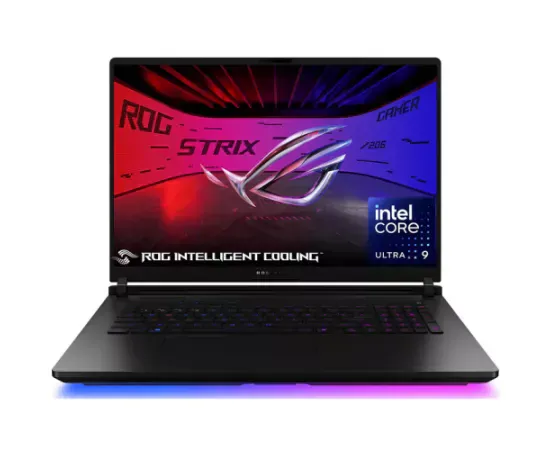 Laptop ASUS ROG Strix SCAR 18 MiniLED (2025) G835LX-SA063, 18" WQXGA, Intel® Core™ Ultra 9 275HX, 64GB RAM, SSD 2TB, nVidia GeForce RTX 5090 24GB, Fara sistem de operare, Off Black - Imagine 1