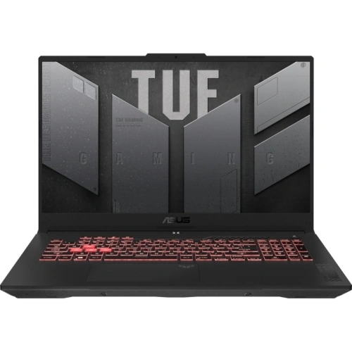 Laptop ASUS TUF Gaming A17 FA707NUG-HX165, AMD Ryzen 7 7445HS, 17.3 inch, RAM 16GB, SSD 2TB, NVIDIA GeForce RTX 4050 6GB, Fara sistem de operare, Mecha Gray - Imagine 1