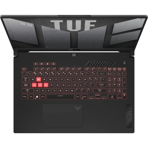 Laptop ASUS TUF Gaming A17 FA707NUG-HX165, AMD Ryzen 7 7445HS, 17.3 inch, RAM 16GB, SSD 2TB, NVIDIA GeForce RTX 4050 6GB, Fara sistem de operare, Mecha Gray - Imagine 3