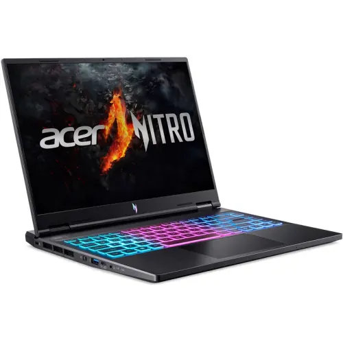 Laptop gaming ACER Nitro 14 AN14-41 NH.QSSEX.009, 16" WQXGA 120Hz, AMD® Ryzen™ 7 8845HS, 32GB RAM, SSD 1TB, nVidia GeForce RTX 4060 8GB, Fara sistem de operare, Obsidian Black - Imagine 2