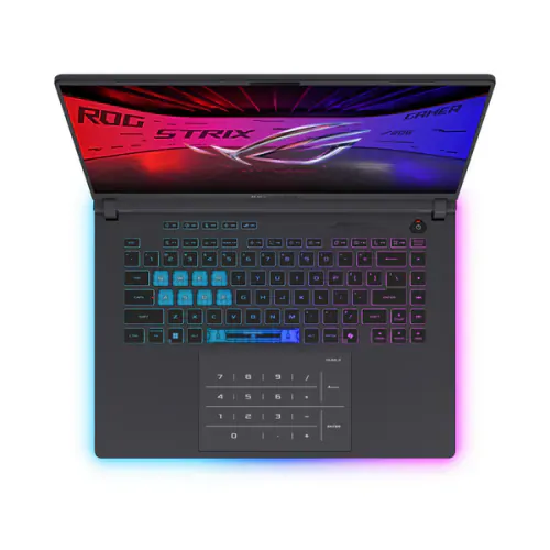 Laptop Gaming ASUS ROG Strix G16 G615JM-RV014, 16" FHD+, Intel® Core™ i5-13450HX, 16GB RAM, SSD 1TB, nVidia GeForce RTX 5060 8GB GDDR7, Fara sistem de operare, Eclipse Gray - Imagine 5