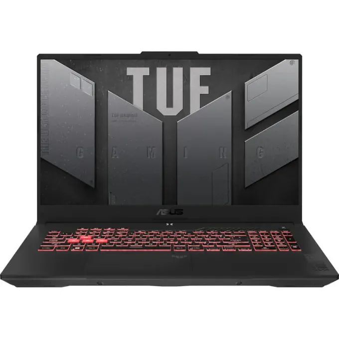 Laptop Gaming ASUS TUF A17 FA707NUG-HX177, 17.3" Full HD 144Hz, AMD Ryzen™ 7 7445HS, 16GB RAM, SSD 512GB, nVidia GeForce RTX 4050 6GB, Fara sistem de operare, Mecha Gray - Imagine 1