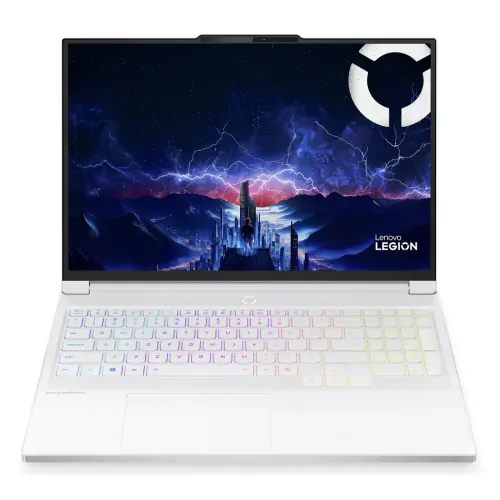 Laptop LENOVO Legion Pro 7 16IAX10 83KY0015RM, 16" WQXGA, Intel® Core™ Ultra 7 255HX, 32GB RAM, SSD 1TB, nVidia GeForce RTX 5060 8GB, Fara sistem de operare, White - Imagine 1