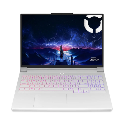 Laptop Lenovo Legion Pro 7 83F500LERM, Intel Core Ultra 9 275HX, 16 inch, RAM 32GB, SSD 1TB, nVidia GeForce RTX 5080 16GB, Fara sistem de operare, Glacier White - Imagine 1