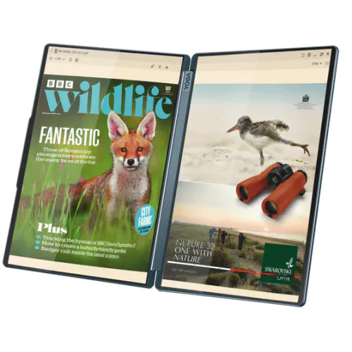 Laptop 2-in-1 LENOVO Yoga Book 9 14IAH10 83KJ0015RM, 2 x 14" 2.8K Touch, Intel® Core™ Ultra 7 255H, 32GB RAM, SSD 1TB, Intel Arc 140T, Windows 11, Teal - Imagine 4
