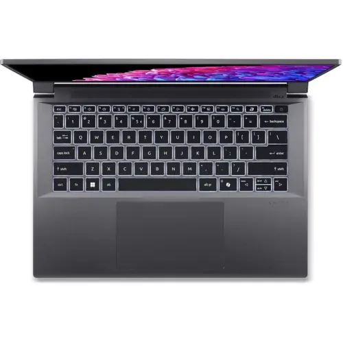 Laptop ACER Swift X SFX14-72G-70TS NX.KR7EX.00A, 14.5" WQXGA+ 120Hz, Intel® Core™ Ultra 7 155H, 16GB RAM, SSD 1TB, nVidia GeForce RTX 4050 6GB, Windows 11, Steel Gray - Imagine 5