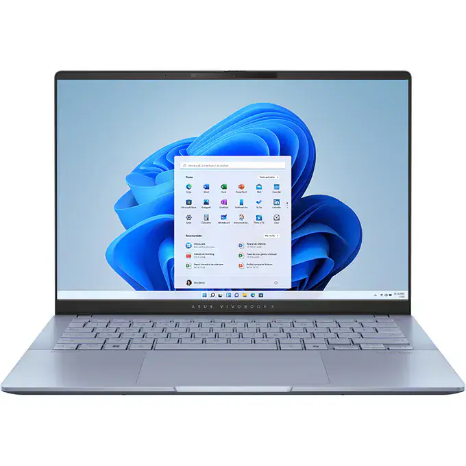 Laptop ASUS Vivobook S14 OLED 14S5406SA-QD104X, Intel Core Ultra 5 226V, 14" WUXGA, RAM 16GB, SSD 1TB, Intel Arc Graphics 130V, Windows 11 Pro, Mist Blue - Imagine 2