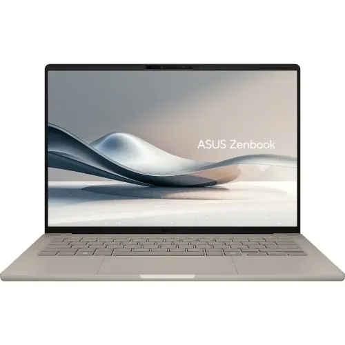 Laptop ASUS ZenBook A14 OLED UX3407RA-QD043X, 14" WUXGA OLED, Qualcomm® Snapdragon X Elite X1E-78-100, 16GB RAM, SSD 1TB, Qualcomm Adreno, Windows 11 Pro, Zabriskie Beige - Imagine 1