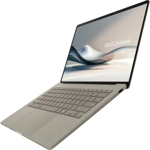 Laptop ASUS ZenBook A14 OLED UX3407RA-QD043X, 14" WUXGA OLED, Qualcomm® Snapdragon X Elite X1E-78-100, 16GB RAM, SSD 1TB, Qualcomm Adreno, Windows 11 Pro, Zabriskie Beige - Imagine 5