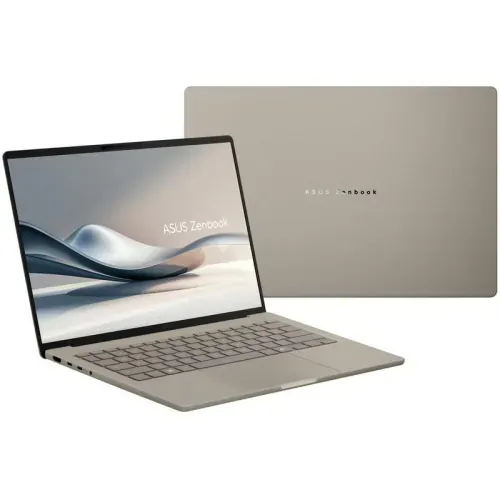 Laptop ASUS Zenbook A14 UX3407RA-QD024X, 14" WUXGA OLED, Qualcomm® Snapdragon™ X Elite X1E-78-100, 32GB RAM, SSD 1TB, Qualcomm Adreno, Windows 11 Pro, Zabriskie Beige - Imagine 10