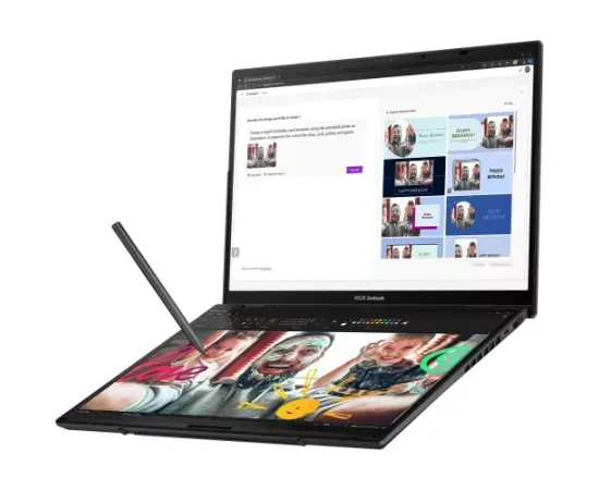 Laptop ASUS Zenbook Duo 14 OLED (2025) UX8406CA-PZ068X, 2 x 14" WQXGA+ Touch, Intel® Core™ Ultra 9 285H, 32GB RAM, SSD 2TB, Intel Arc 140T Graphics, Windows 11 Pro, Inkwell Gray - Imagine 9