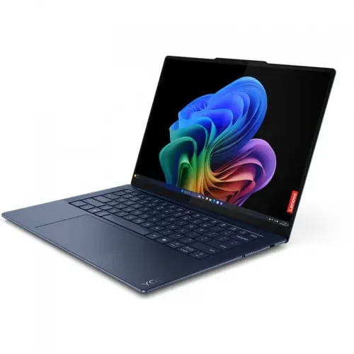 Laptop LENOVO Yoga Slim 7 14Q8X9 83ED000PRM, 14.5" 3K OLED Touch, Qualcomm Snapdragon X Elite X1E-78-100, 32GB RAM, SSD 1TB, Qualcomm Adreno, Windows 11 Pro, Cosmic Blue - Imagine 2