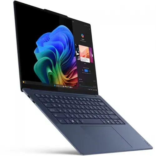 Laptop LENOVO Yoga Slim 7 14Q8X9 83ED000PRM, 14.5" 3K OLED Touch, Qualcomm Snapdragon X Elite X1E-78-100, 32GB RAM, SSD 1TB, Qualcomm Adreno, Windows 11 Pro, Cosmic Blue - Imagine 3