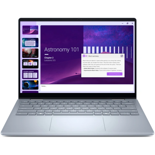 Laptop 2-in-1 Dell 14 Plus DB04250_LNL_204_WIN-05, Intel Core Ultra 9 288V, 14 inch Touch, RAM 32GB, SSD 1TB, Intel Arc Graphics 140V, Windows 11 Pro, Ice Blue - Imagine 1
