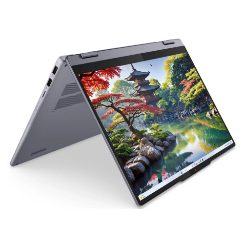 Laptop 2-in-1 Lenovo IdeaPad 5 14IAL10 83KR0026RM, Intel Core Ultra 7 255H, 14 inch Touch, RAM 24GB, SSD 1TB, Intel Arc 140T, Fara sistem de operare, Luna Grey - Imagine 1