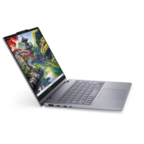 Laptop 2-in-1 Lenovo IdeaPad 5 14IAL10 83KR0026RM, Intel Core Ultra 7 255H, 14 inch Touch, RAM 24GB, SSD 1TB, Intel Arc 140T, Fara sistem de operare, Luna Grey - Imagine 7