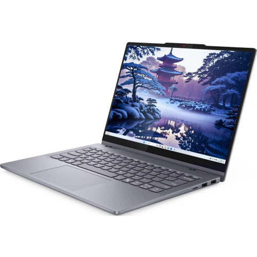 Laptop 2-in-1 Lenovo IdeaPad 5 14IAL10 83KR002DRM, Intel Core Ultra 7 255U, 14 inch Touch, RAM 16GB, SSD 512GB, Intel Graphics, Fara sistem de operare, Luna Grey - Imagine 10