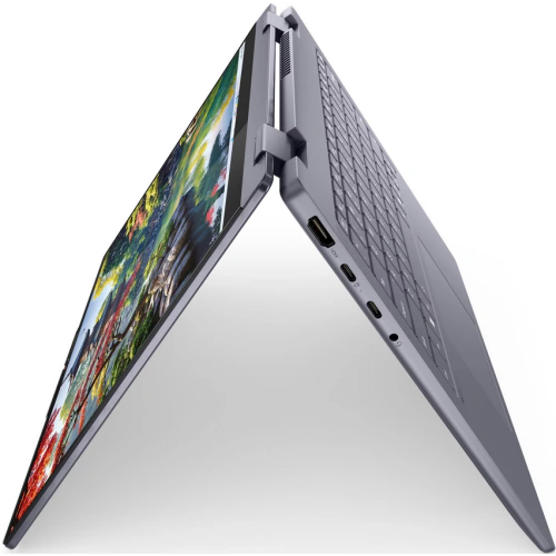 Laptop 2-in-1 Lenovo IdeaPad 5 14IAL10 83KR002DRM, Intel Core Ultra 7 255U, 14 inch Touch, RAM 16GB, SSD 512GB, Intel Graphics, Fara sistem de operare, Luna Grey - Imagine 3