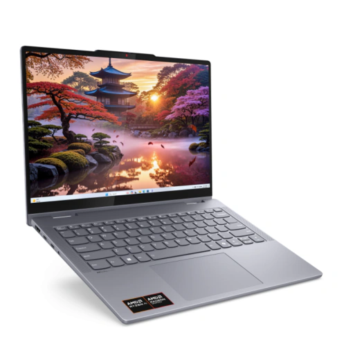 Laptop 2-in-1 Lenovo IdeaPad 5 14IAL10 83KT002BRM, AMD Ryzen AI 7 350, 14 inch Touch, RAM 24GB, SSD 1TB, AMD Radeon 860M Graphics, Fara sistem de operare, Luna Grey - Imagine 4