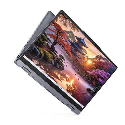 Laptop 2-in-1 Lenovo IdeaPad 5 14IAL10 83KT002BRM, AMD Ryzen AI 7 350, 14 inch Touch, RAM 24GB, SSD 1TB, AMD Radeon 860M Graphics, Fara sistem de operare, Luna Grey - Imagine 7