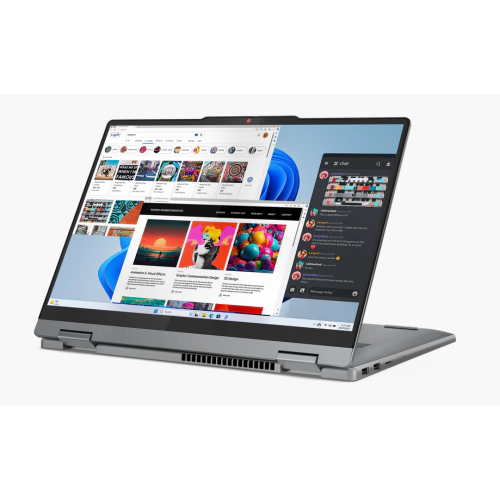 Laptop 2-in-1 Lenovo IdeaPad 5 14IRH9 83KX0057RM, Intel Core i7-13620H, 14inch Touch, RAM 16GB, SSD 1TB, Intel UHD Graphics, Fara sistem de operare, Luna Grey - Imagine 10