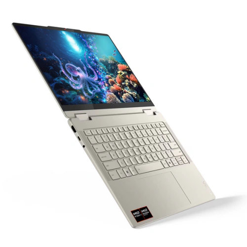Laptop 2-in-1 Lenovo Yoga 7 14AKP10 83JR003ARM, AMD Ryzen AI 7 350, 14 inch Touch, RAM 32GB, SSD 1TB, AMD Radeon 860M Graphics, Windows 11, Seashell - Imagine 11