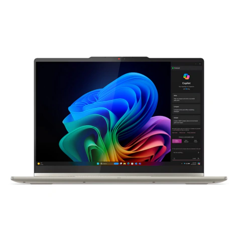 Laptop 2-in-1 Lenovo Yoga 7 14AKP10 83JR003ARM, AMD Ryzen AI 7 350, 14 inch Touch, RAM 32GB, SSD 1TB, AMD Radeon 860M Graphics, Windows 11, Seashell - Imagine 5
