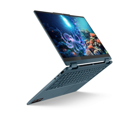 Laptop 2-in-1 Lenovo Yoga 7 14AKP10 83JR003BRM, AMD Ryzen AI 7 350, 14 inch Touch, RAM 32GB, SSD 1TB, AMD Radeon 860M, Windows 11, Tidal Teal - Imagine 3