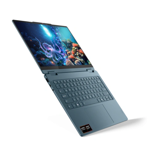 Laptop 2-in-1 Lenovo Yoga 7 14AKP10 83JR008ERM, AMD Ryzen AI 7 350, 14" Touch OLED 2.8K, 32GB RAM, 1TB SSD, AMD Radeon 860M, Windows 11 Pro, Tidal Teal - Imagine 2