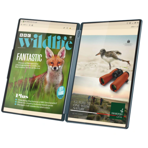 Laptop 2-in-1 Lenovo Yoga Book 9 83KJ0043RM, Intel Core Ultra 7 255H, 2 x 14 inch Touch, RAM 32GB, SSD 1TB, Intel Arc 140T, Windows 11 Pro, Teal - Imagine 4