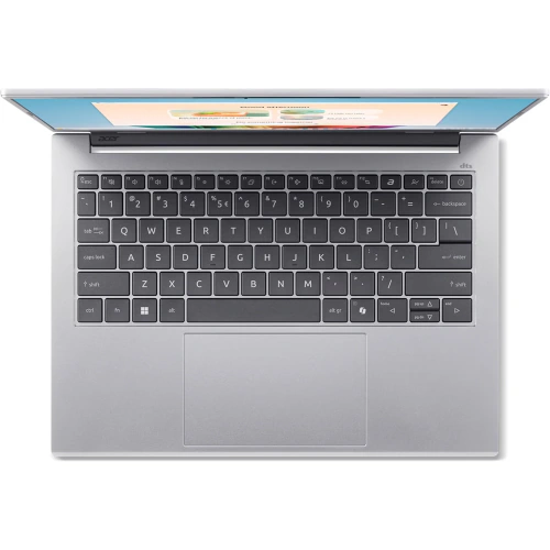 Laptop Acer Aspire 14 AI OLED A14-53M-76N0 NX.JS1EX.003, Intel Core Ultra 7 256V, 14 inch, RAM 16GB, SSD 1TB, Intel Arc Graphics 140V, Fara sistem de operare, Pure Silver - Imagine 4