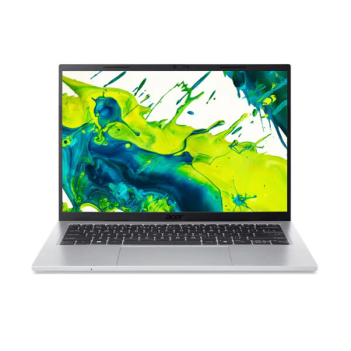 Laptop Acer Aspire Go 14 AG14-72P-3001 NX.JSUEX.003, Intel Core i3-1305U, 14 inch, RAM 16GB, SSD 512GB, Intel UHD Graphics, Fara sistem de operare, Pure Silver - Imagine 1