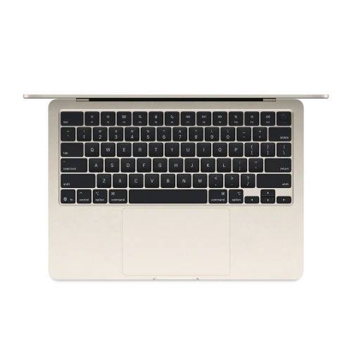 Apple Laptop Apple MacBook Air 13 with Liquid Retina (2025) MC6A4RO/A, Apple M4 Deca Core, 13.6 inch, RAM 24GB, SSD 512GB, Apple M4 10-core Graphics, INT KB, macOS Sequoia, Starlight - IT-Fashion.ro