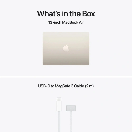 Laptop Apple MacBook Air 13 with Liquid Retina (2026) MDHC4RO/A, Apple M5 10-core, 13.6 inch, RAM 16GB, SSD 1TB, Apple M5 10-core Graphics, Int KB, macOS, Starlight - Imagine 7